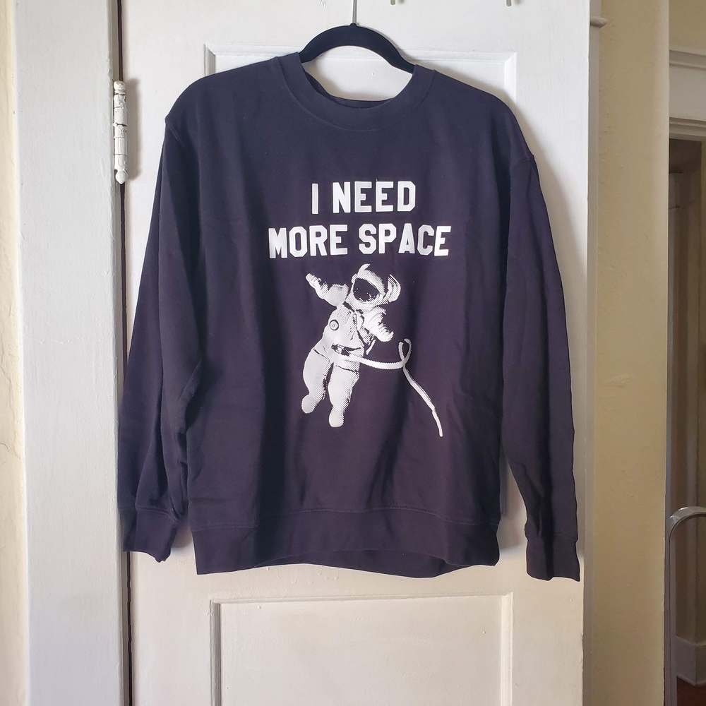 Sub_Urban Riot Black 'I Need More Space' Sweater